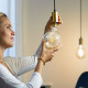 Bombilla LED Smart WiFi E27 G200 Regulable WIZ Filamento 6.7W