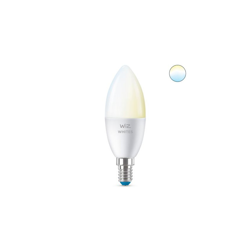 LED Lamp Smart WiFi + Bluetooth E14 C37 CCT Dimbaar WIZ 4.9W