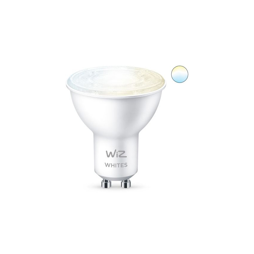 Doos met 2St LED Lampen Smart WiFi + Bluetooth GU10 PAR16 CCT Dimbaar WIZ 4.9W