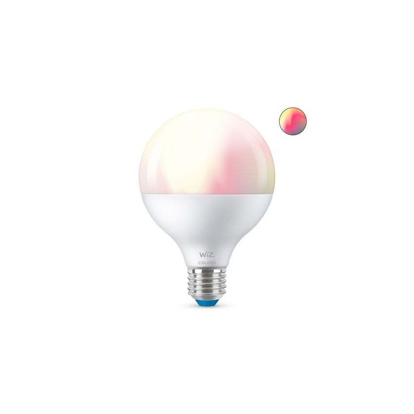LED Lamp Smart WiFi + Bluetooth E27 G95 RGB + CCT Dimbaar WIZ 11W
