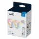 Pack 2 Bombillas LED Smart WiFi + Bluetooth GU10 PAR16 RGBCCT Regulable WIZ 4.9W