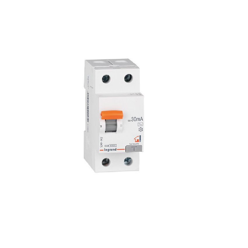 Differentiële Schakelaar Residentieel  2P 30mA 25-40A 6kA Clase AC LEGRAND RX³ 402056