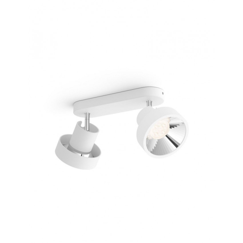 Plafondlamp PHILIPS Bukko LED 2x4.3W met 2 Spotlight