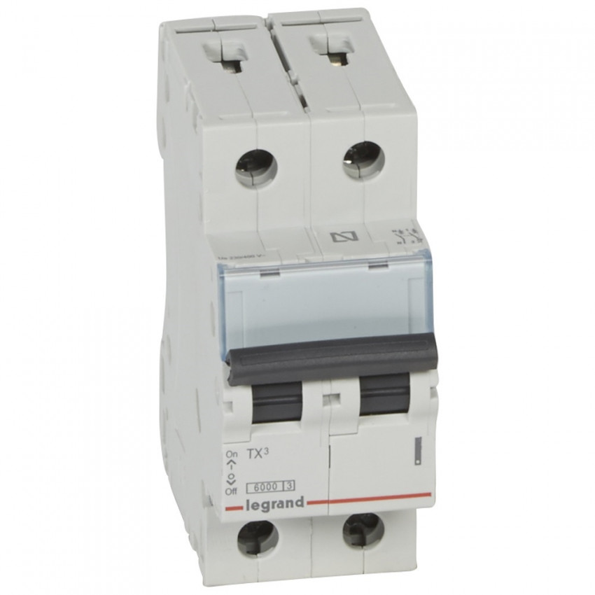Installatieautomaat Residentiëel 2P 10-25A 6kA Curva C LEGRAND TX³ 403605