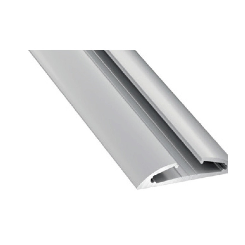 Opbouw Profiel Halfrond Aluminium 2m Grijs voor dubbele LED Strip tot 12 mm