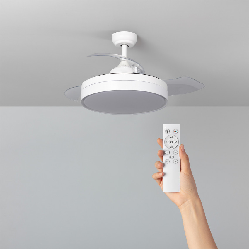 Plafondventilator LED Dalori Wit 106cm Motor DC