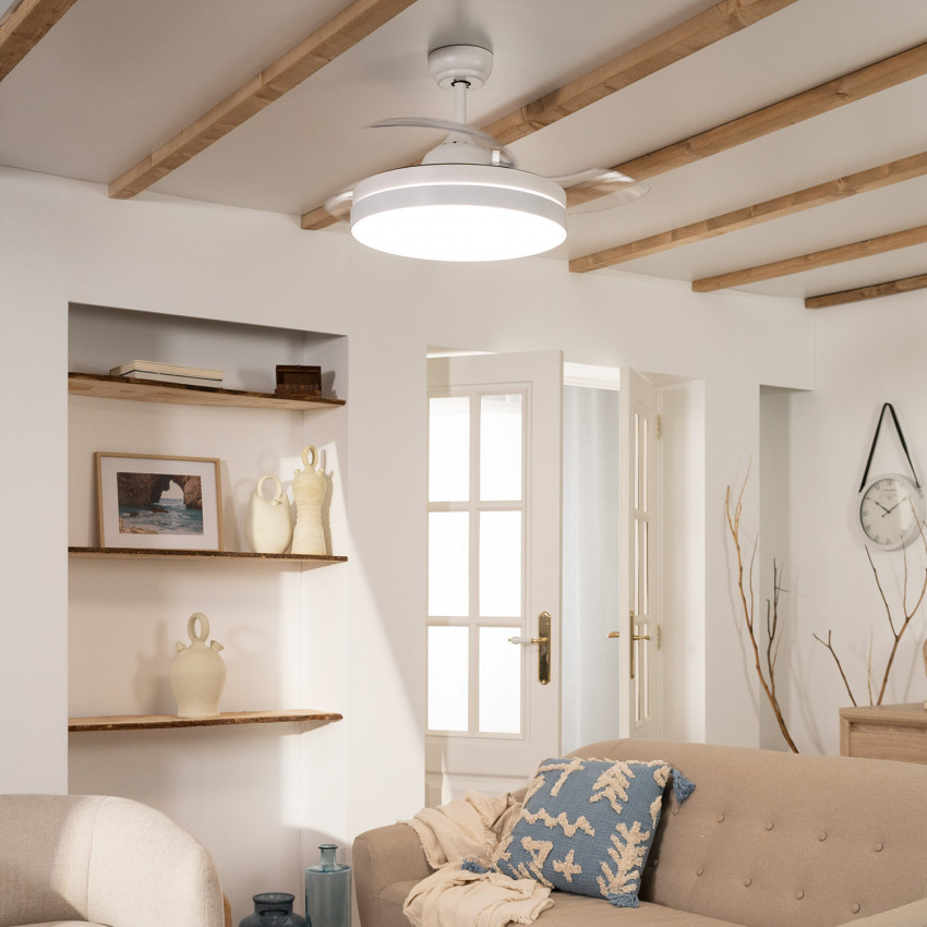 Ventilador de Techo Dalori LED Blanco 36W DC