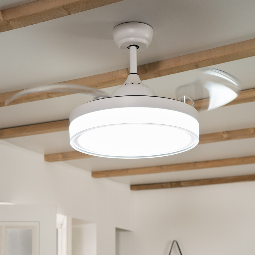 Ventilador de Techo Caicos LED Blanco 36W DC 