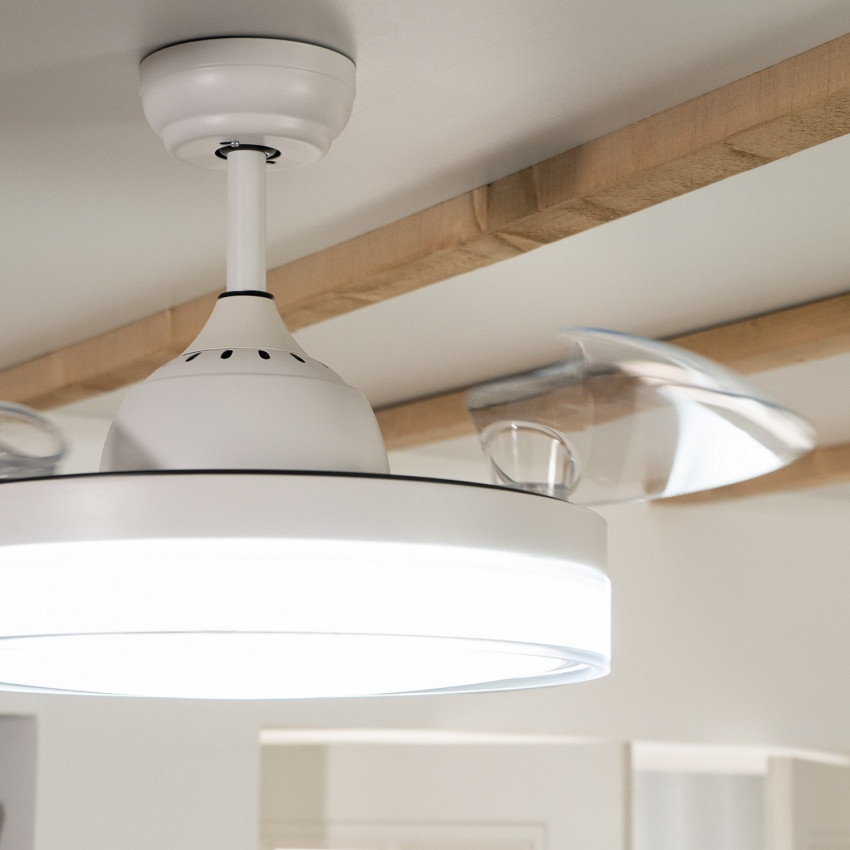 Ventilador de Techo Caicos LED Blanco 36W DC 