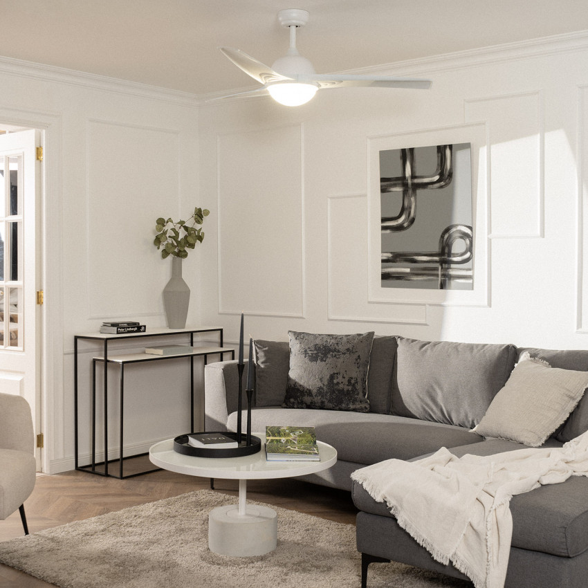 Ventilador de Techo Leo LED Blanco 60W