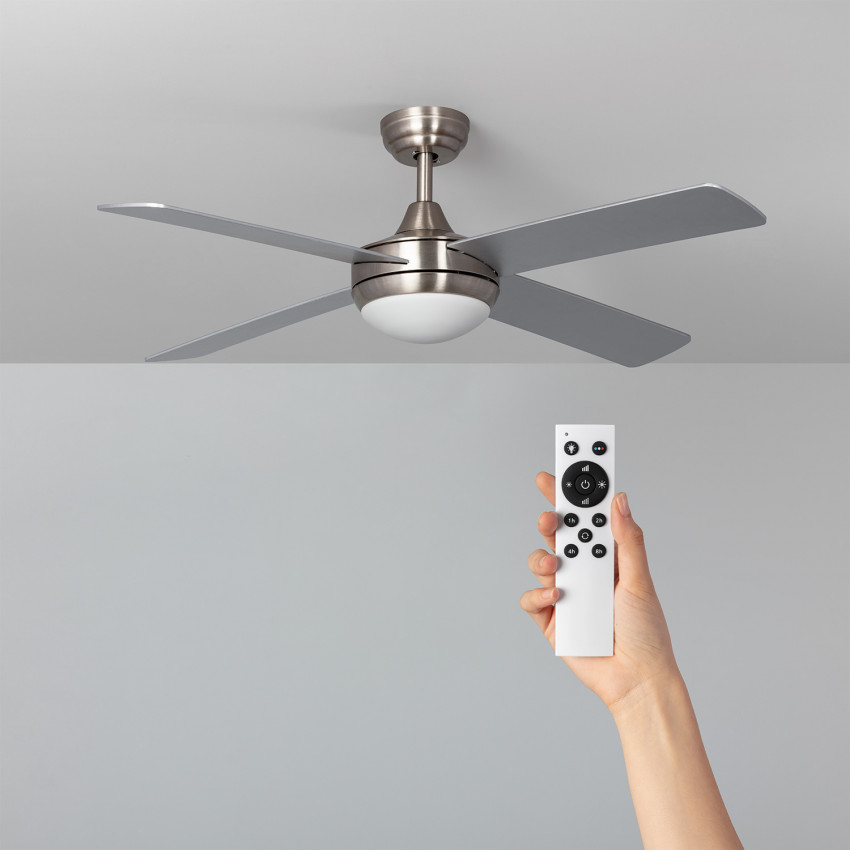 Ventilador de Techo Leirus LED Niquel 60W