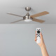 Ventilador de Techo Leirus LED Niquel 60W