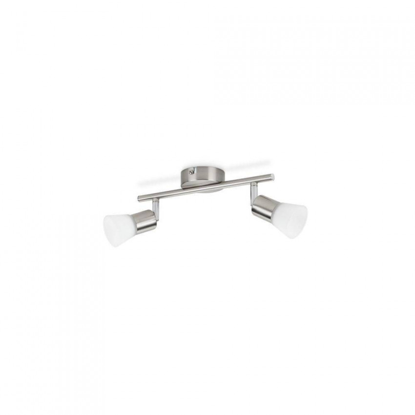 Plafondlamp PHILIPS Decagon LED 2x4.3W met 2 Spotlights