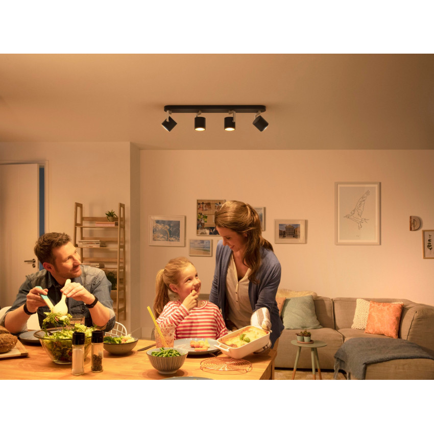Aplique LED PHILIPS Byrl 4x4,3W 4 Focos