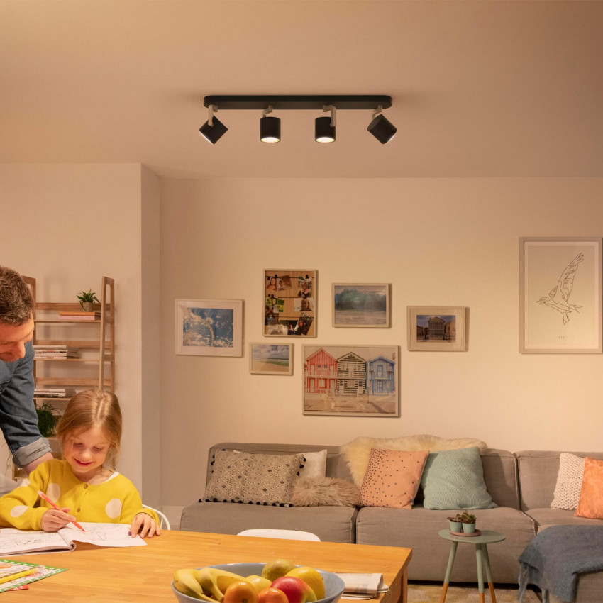 Aplique LED PHILIPS Byrl 4x4,3W 4 Focos