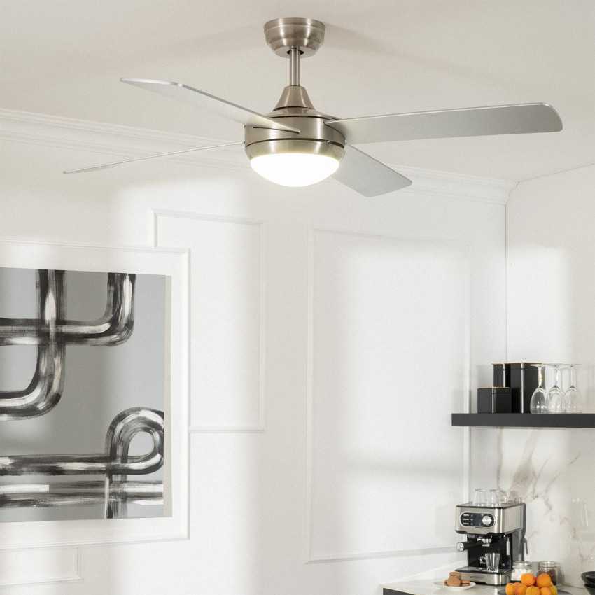 Ventilador de Techo Leirus LED Niquel 60W