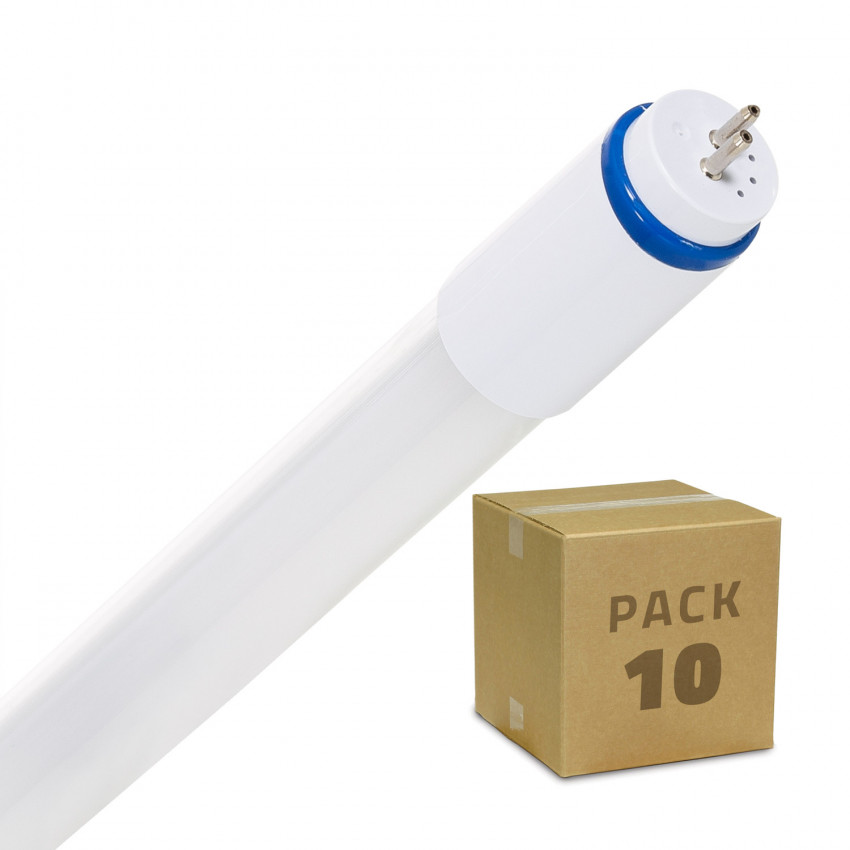 Pack van 10 st  60 cm 9W T5 glazen LED buizen met dubbelzijdige voeding 