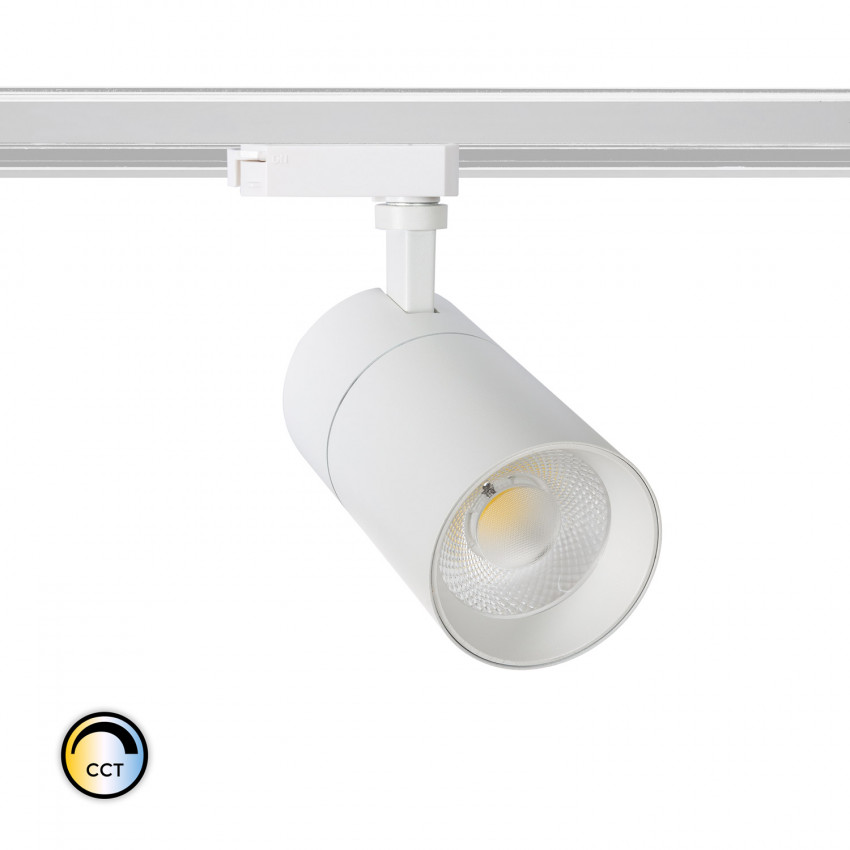 Spotlight New Mallet LED 30W Dimbaar No Flicker CCT Selecteerbaar LED voor Tweefasige Rail (UGR 15)