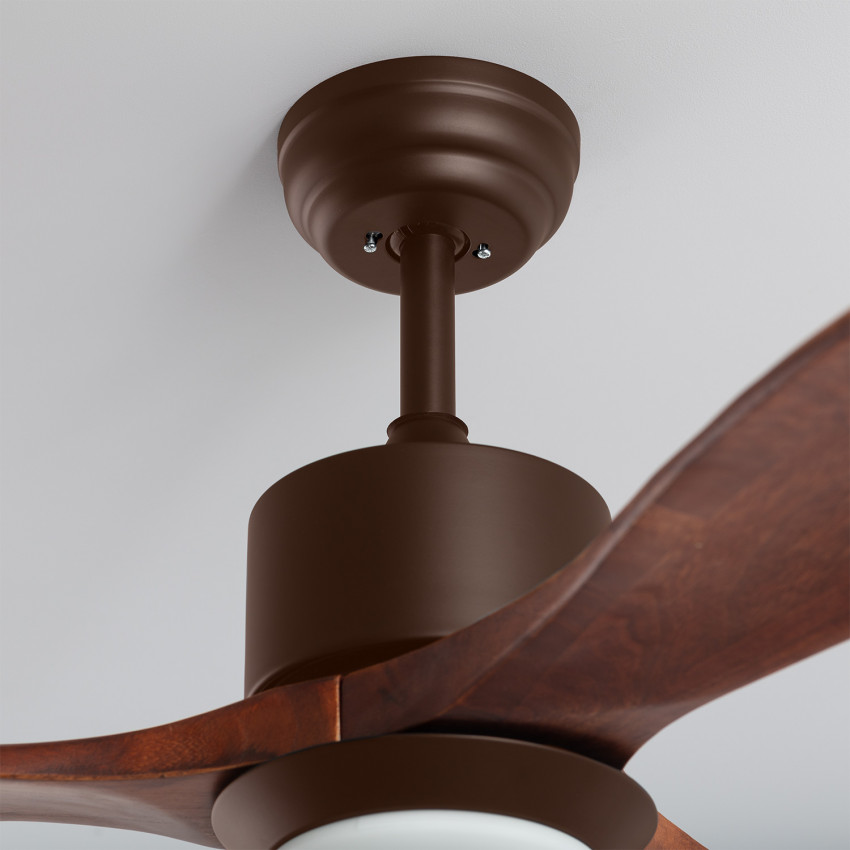 Ventilador de Techo LED Forest Marrón 132cm Motor AC