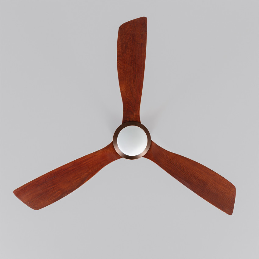 Ventilador de Techo LED Forest Marrón 132cm Motor AC