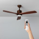 Ventilador de Techo LED Forest Marrón 132cm Motor AC