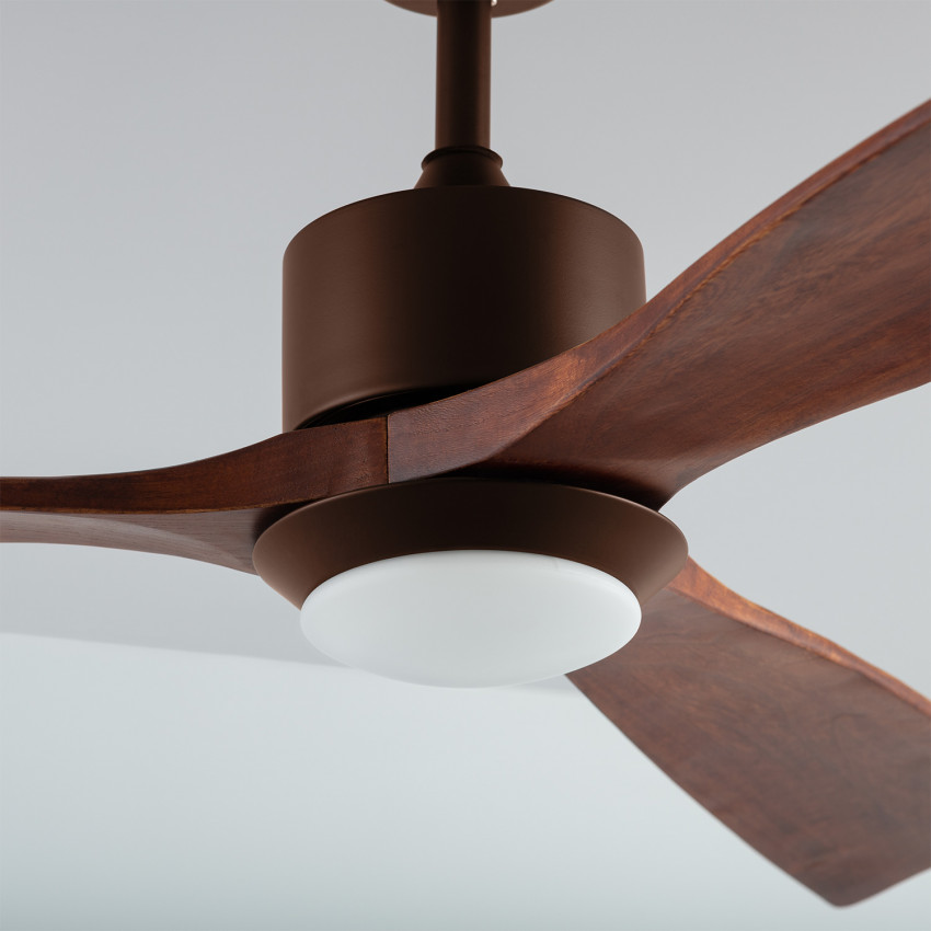 Ventilador de Techo LED Forest Marrón 132cm Motor AC