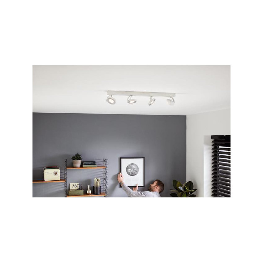 Lámpara de Techo LED Regulable WarmGlow 4x4.5W PHILIPS Clockwork