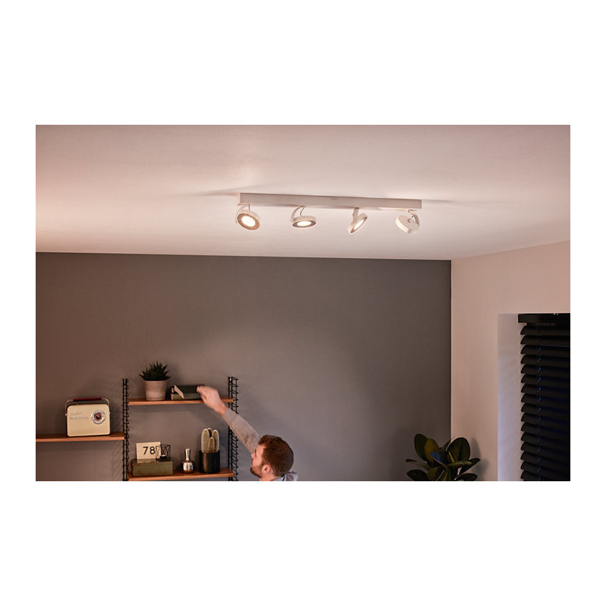 Lámpara de Techo LED Regulable WarmGlow 4x4.5W PHILIPS Clockwork