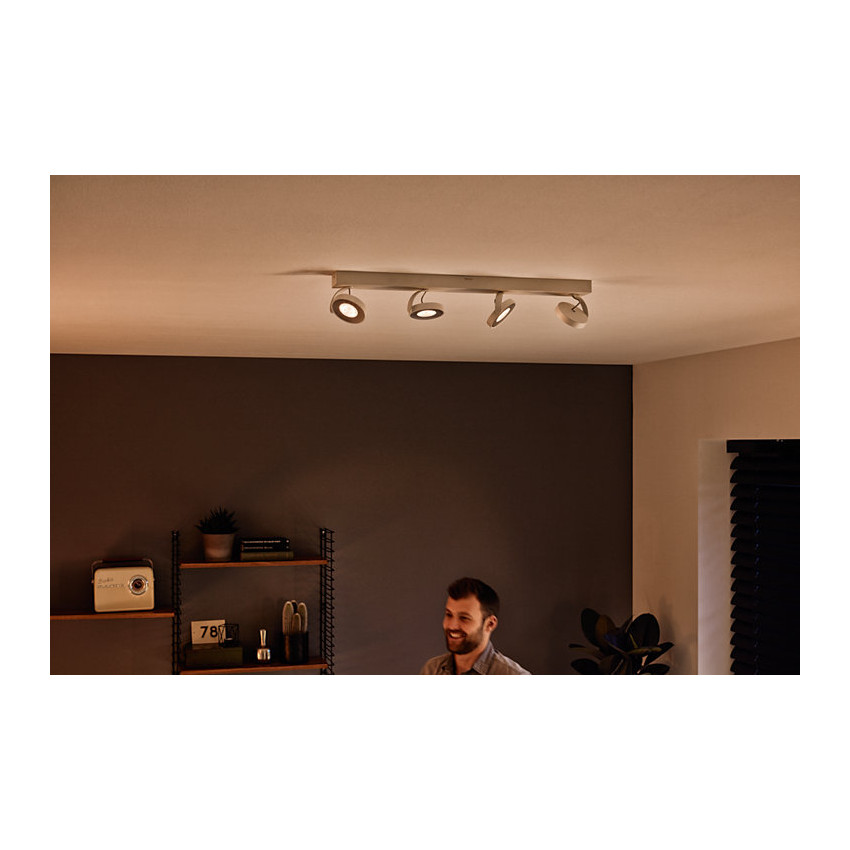 Lámpara de Techo LED Regulable WarmGlow 4x4.5W PHILIPS Clockwork