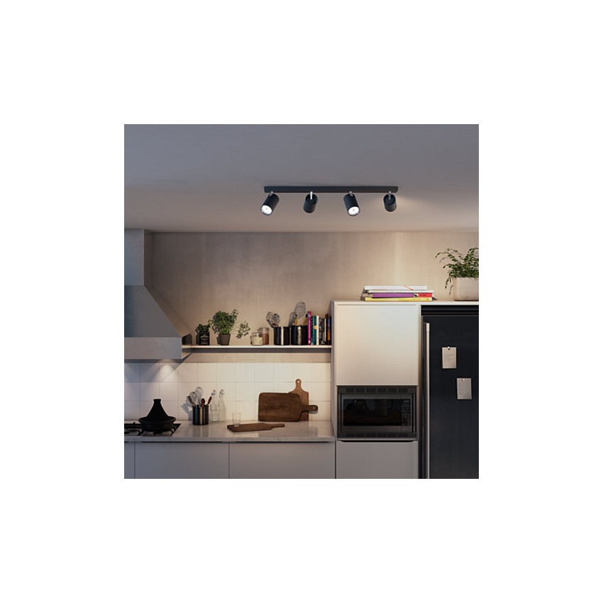 Lámpara de Techo con Cuatro Focos PHILIPS Kosipo