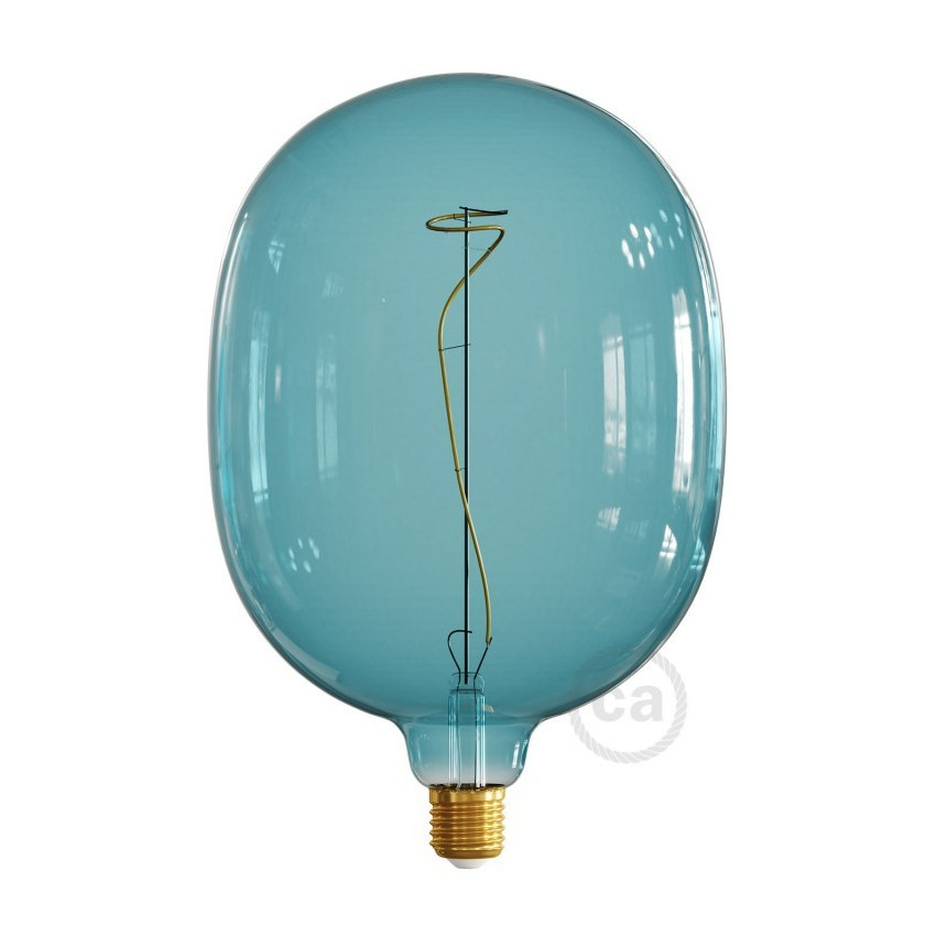 LED-Lamp E27 Dimbaar Filament  4W creative-cables XXL Egg Ocean Blue Model ES18E180BO 