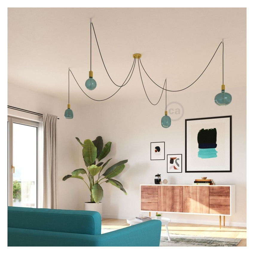 Bombilla LED E27 Regulable Filamento 4W Creative-Cables Cobble Ocean Blue Modelo ES18C220BO