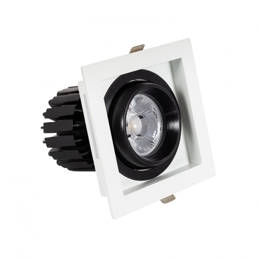 Downlight COB Richtbaar 360º Vierkant LED 12W Zaag maat 95x95 mm CRI90 Expert Color No Flicker