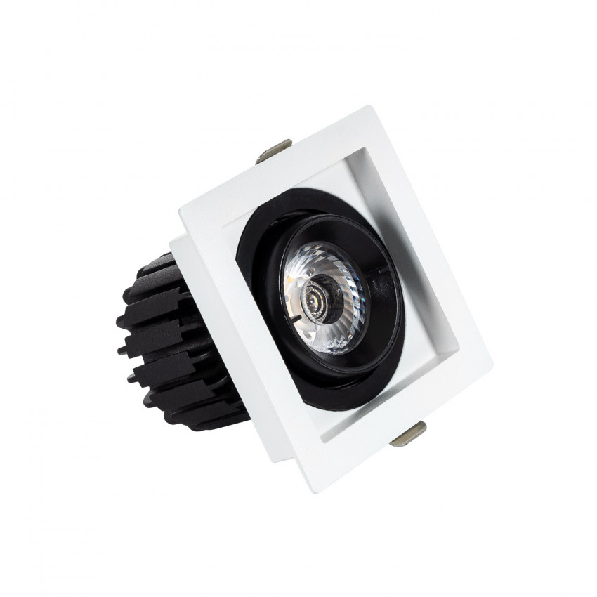 Downlight COB Richtbaar 360º Vierkant LED 7W Zaag maat 82x82 mm CRI90 Expert Color No Flicker