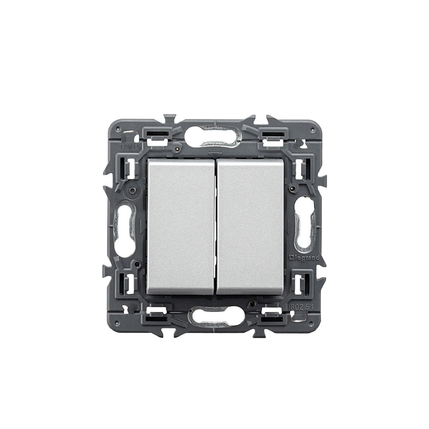 Mecanismo Interruptor Doble Unipolar 10 AX LEGRAND Valena Next 741344