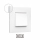 Placa Embellecedora 2 Elementos Blanco LEGRAND Valena Next 741002