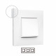Placa Embellecedora 3 Elementos Blanco LEGRAND Valena Next 741003