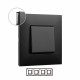 Placa Embellecedora 4 Elementos Dark LEGRAND Valena Next 741054