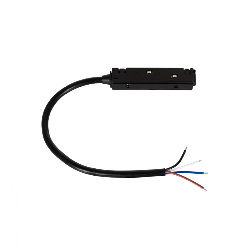 Connector met Kabel voor Externe Voedingsrail Eenfasige Magneetrail 20 mm 