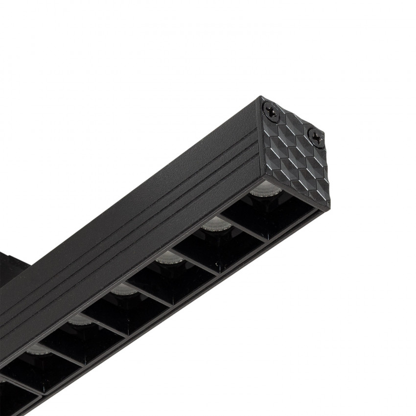Magneet Rail Spot Linear Eenfase 20mm 15W 48V CRI90 Zwart UGR 16