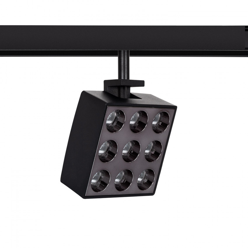 Foco LED Cuadrado para Carril Magnético 48V 15W