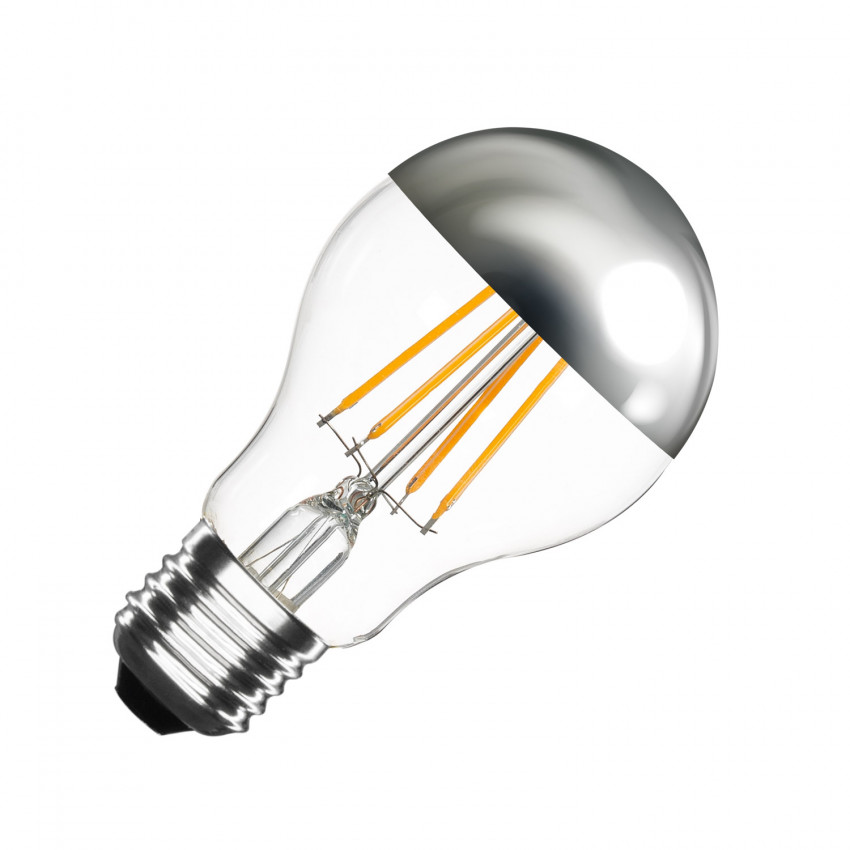 LED Lamp Filament E27 6W 550 lm A60  Dimbaar Chrome Reflect 