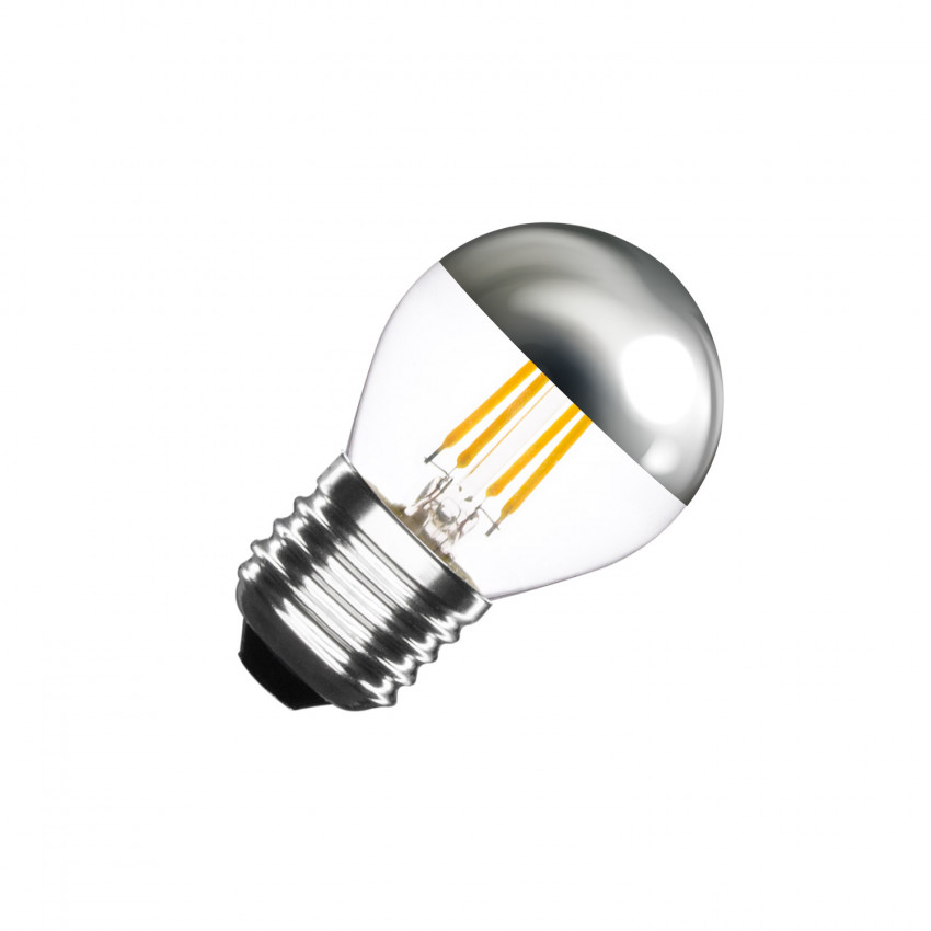 LED Lamp Filament E27 3.5W 300 lm G45 Dimbaar Chrome Reflect