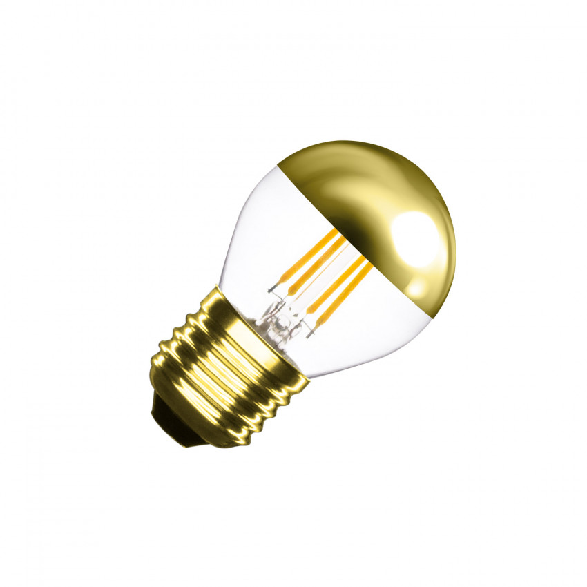 LED Lamp E27 G45 4W Gold Reflect Small Classic Dimbaar
