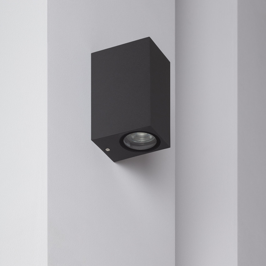 Wandlamp Outdoor Miseno Donkergrijs Aluminium Dubbelzijdige Verlichting 