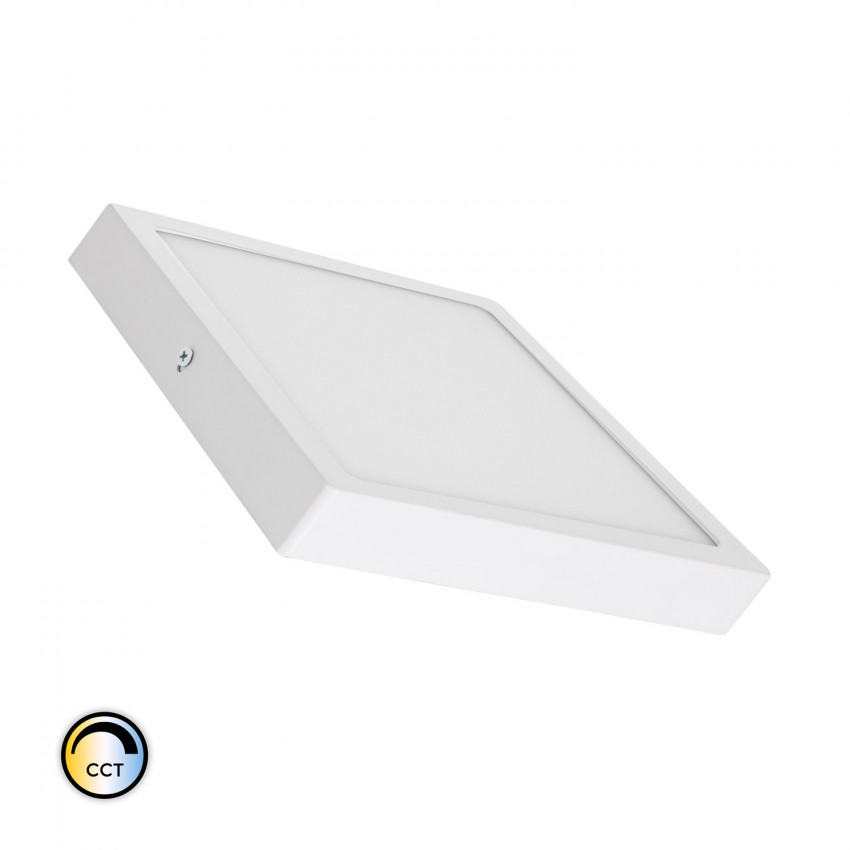 Plafondlamp Vierkant Superslim LED 18W CCT Selecteerbaar 205x205 mm