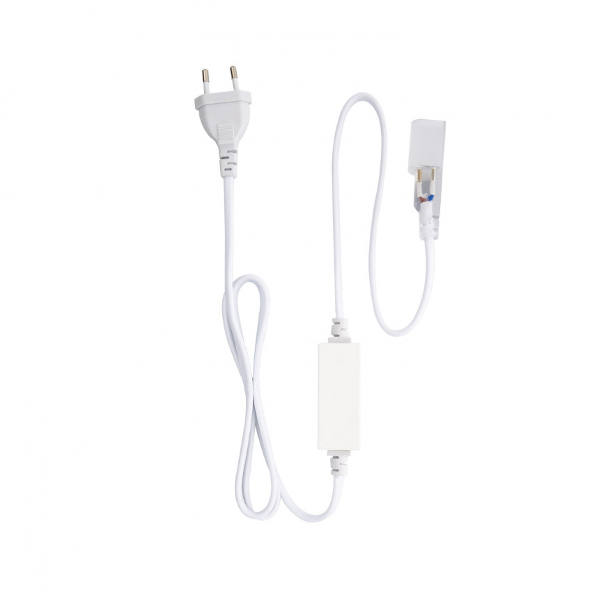 Gelijkrichter Kabel voor Neon Flexibele LED Strip Monocolor IP65 In te korten om de 100cm