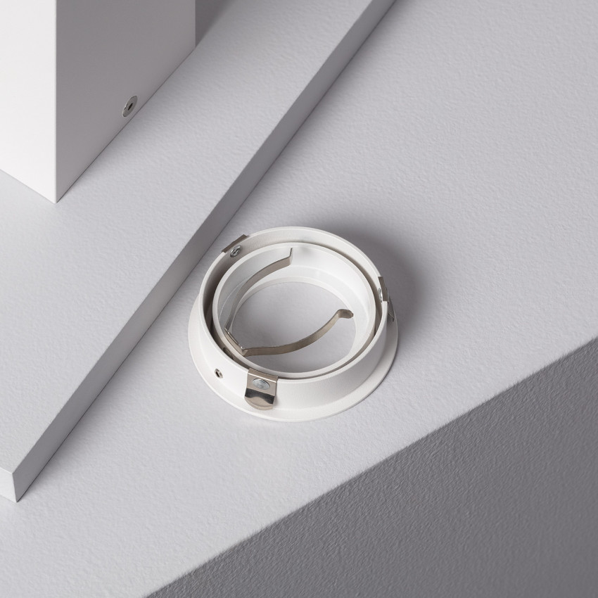 Aro Downlight Circular Blanco para Bombilla LED GU10 / GU5.3