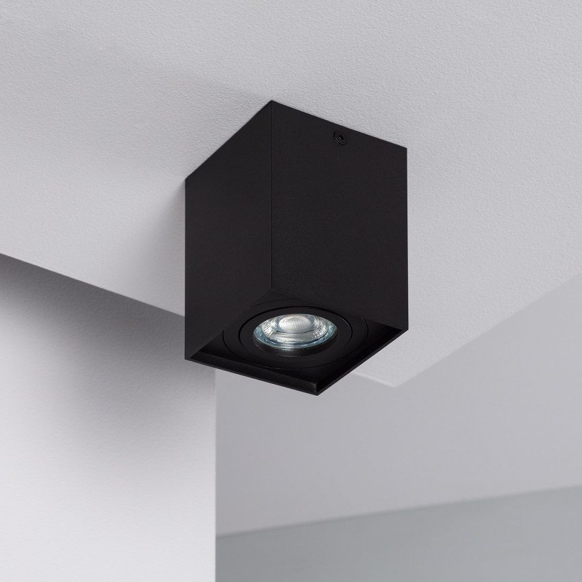 Plafondlamp Aluminium Jaspe Zwart 