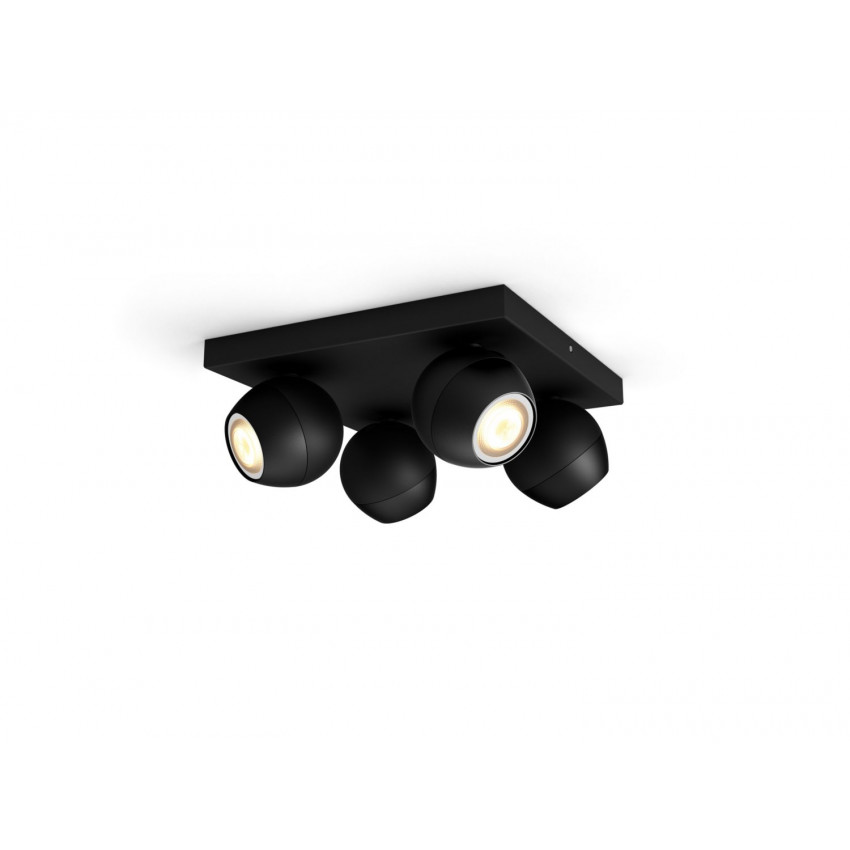 Lámpara de Techo White Ambiance Cuatro Focos GU10 PHILIPS Hue Buckram